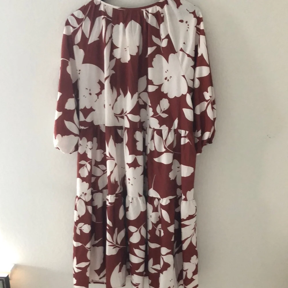 COPY - BloomChic Burnt Orange/White Dress w/pockets 18-20 NWT - Picture 9 of 13